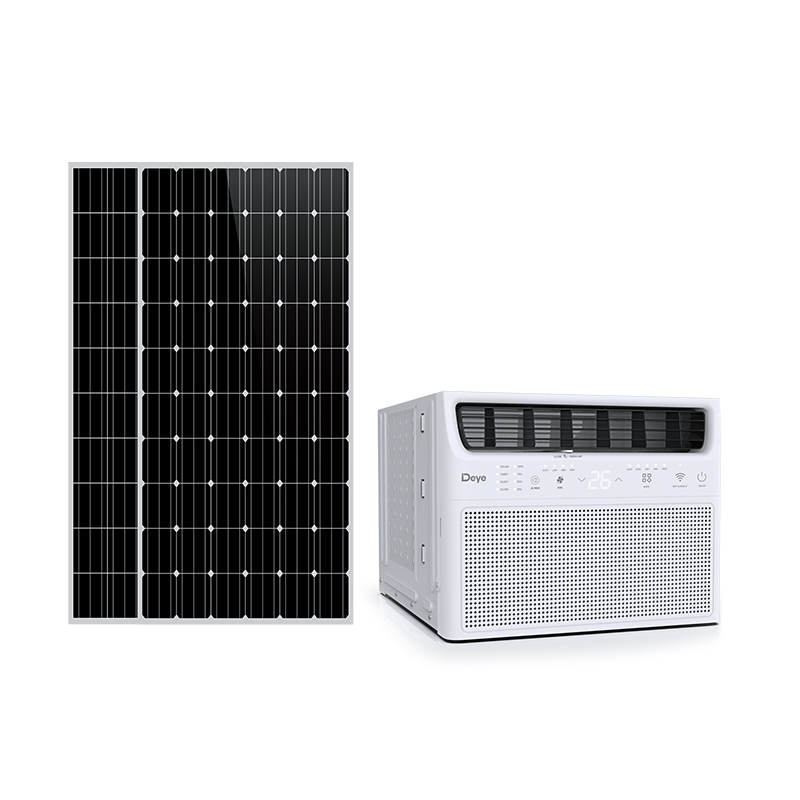 Hybrid ACDC Solar Window AC